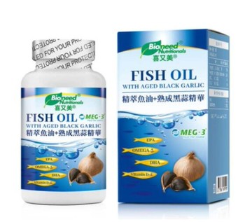 喜又美   精萃魚油+熟成黑蒜精華90顆/罐