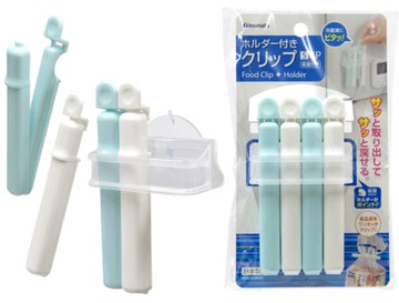 【領券滿額折100】 inomata 密封夾附收納架4入-S