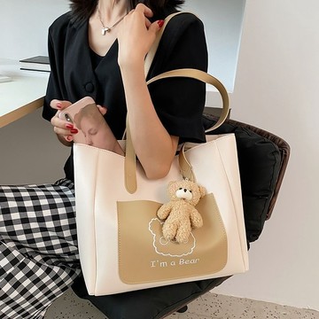 【Chan's】爆款大容量大包包女夏小衆20新款夏季百搭手提上課通懃包單肩託特包