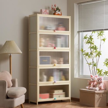 翻蓋式收納柜家用客廳多層零食多巴胺斗柜臥室床頭柜置物儲物柜子