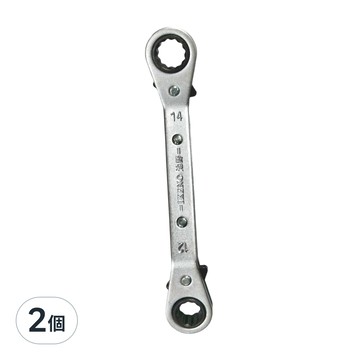 IKENO 池野 棘輪梅花扳手 雙向棘輪 12齒棘輪頭 25°設計  2個