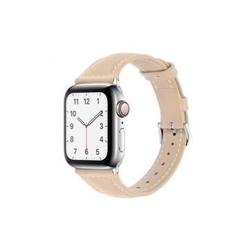 Apple Watch 錶帶 皮革錶帶 38/40mm - 杏色