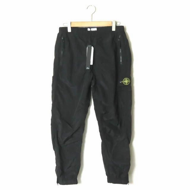 ストーンアイランド STONE ISLAND 19SS Nylon metal pants ナイロンメタルパンツ 691564212 M ブラック  イージー ジョガー ボトムス | LINEショッピング