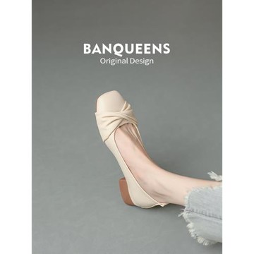 半曲芭蕾瑪麗珍鞋平底舒適軟底單鞋淺口瓢鞋百搭復古一腳蹬奶奶鞋