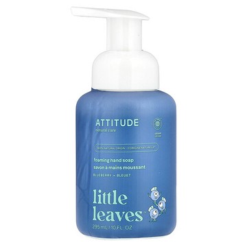 ATTITUDE, Little Leaves™，泡沫洗手皁，藍莓香，10 液量盎司（295 毫升）