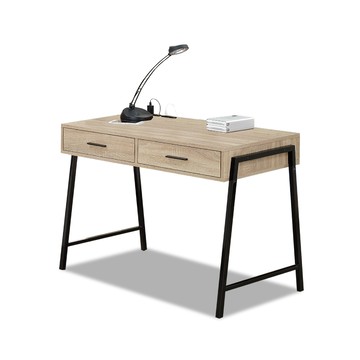 ASSARI-迪恩3.6尺附抽屜插座書桌/電腦桌(寬108x深60原切色