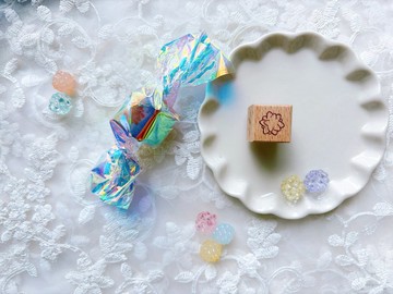 金平糖 星星 印章 日本 文具手帳 原創 可愛 糖果店 和菓子 禮物