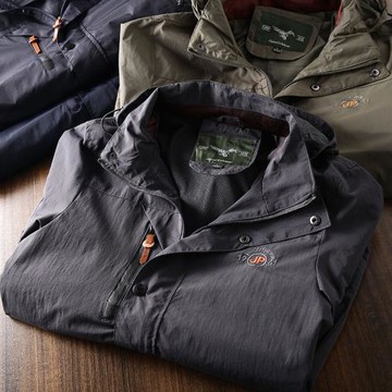 重磅戶外！科技三防！春季新款男士可脫卸連帽功能性沖鋒衣夾克潮