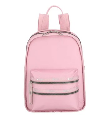 【LESPORTSAC】小型多功能後背包 - 柔霧藕紫