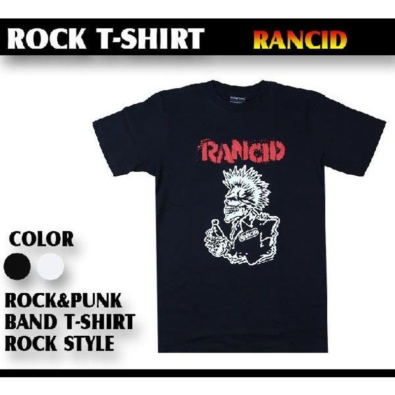 ロックtシャツ バンドtシャツ パンク RANCID ランシド スカルモヒカン