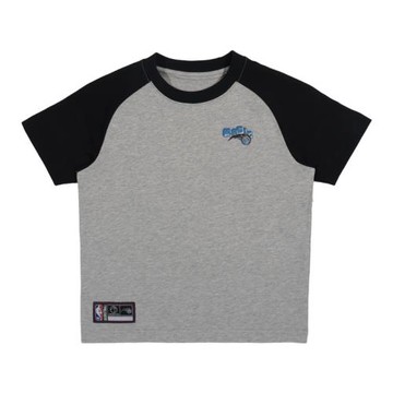 NBA ORLANDO MAGIC 短袖T恤 童裝上衣 拉格蘭袖 灰/黑 中性款 35261013 20 noB26