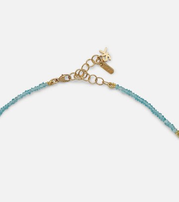 Suzanne Kalan Infinite 18kt gold necklace with apatites