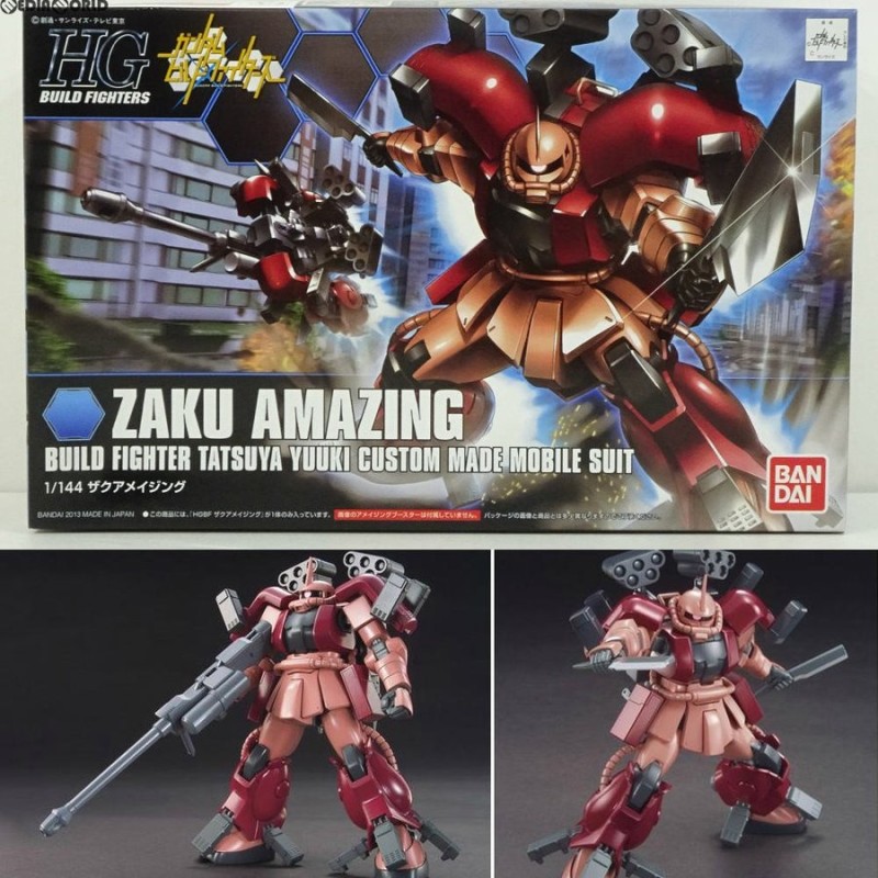 中古即納』{PTM}HGBF 1/144 ザクアメイジング ガンダムビルド 