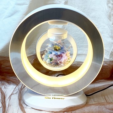 【OSTARA FLORIST 奧斯塔拉花藝】『新款上市-夢幻飛燕系列』永生花懸浮檯燈(內含藍芽音響)