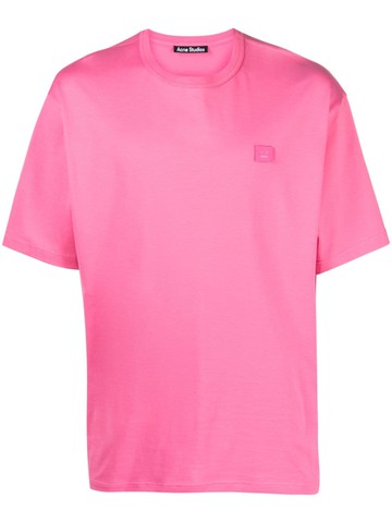Acne Studios - crew-neck T-shirt - unisex - Cotton - XL - Pink