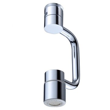 304不鏽鋼二檔機械臂萬向水龍頭  1個  6 x 2 x 9cm