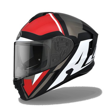 【全罩首選】AIROH SPARK #11 消光黑紅 全罩式安全帽