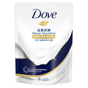 多芬滋養柔膚沐浴露滋養柔嫩580g補充包