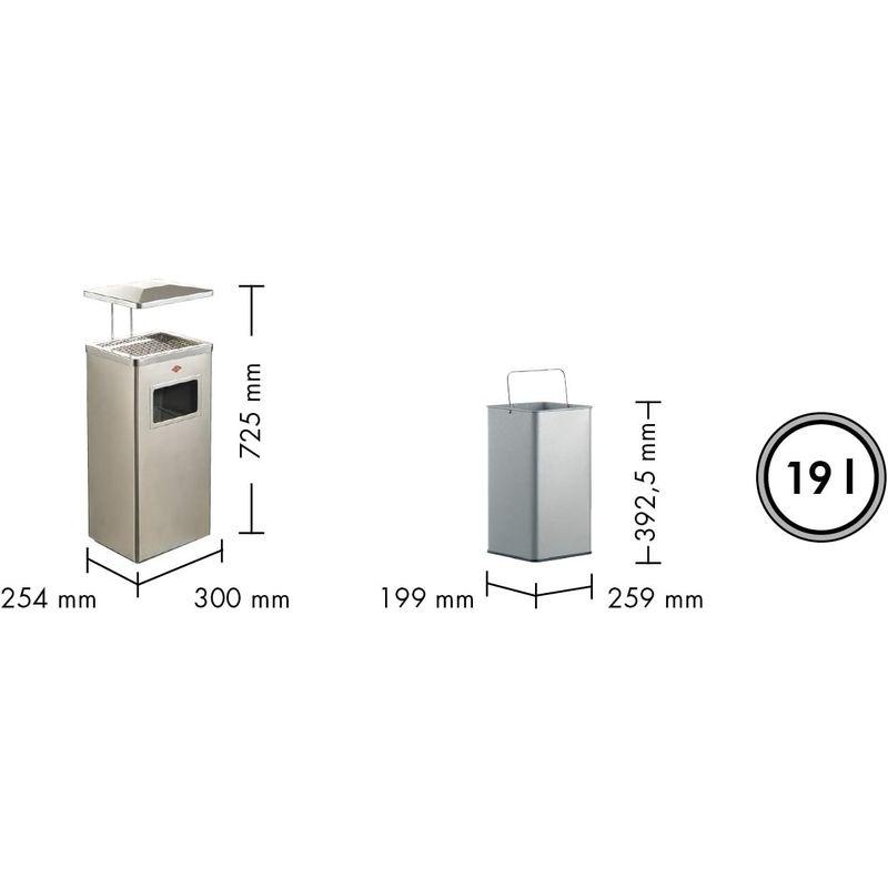 ウェスコ スモーキングゴミ箱 ステンレス 屋外用スモーキングスタンド