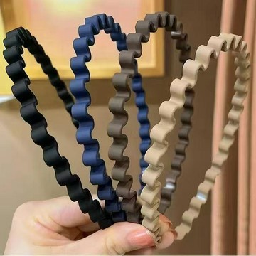 臺灣出貨🎊波浪髮箍2026新款洗臉防滑頭飾塑料頭箍髮卡壓發簡約碎髮高彈隱形大減價🎁