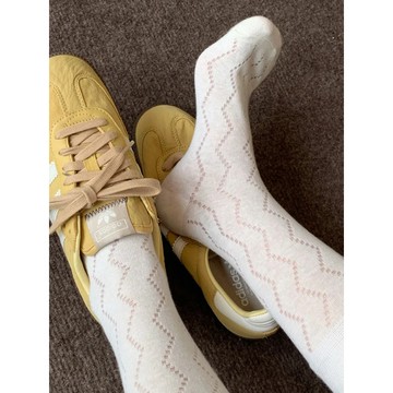 ✨精選好物✨春季超薄無骨冰冰襪子女 中筒襪 透氣網眼堆堆襪  冰絲堆堆襪 夏日芭蕾日記 夏日薄款網眼襪