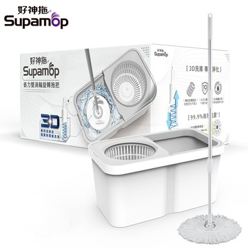 好神拖省力雙渦輪旋轉拖把組(新/舊包裝隨機出貨)