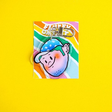 蓬鬆蛋捲 - 鑰匙圈/別針/手機握把 - Kool Boy