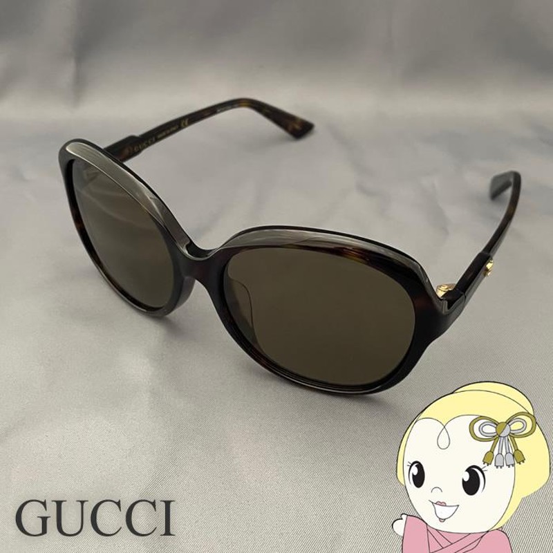 グッチ サングラス GG0489SA-002 アジアンフィット レディース UVカット べっ甲柄 バタフライ GUCCI | LINEブランドカタログ