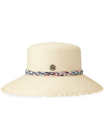 Maison Michel - New Kendall braided-strap hat - women - Straw - L - Neutrals