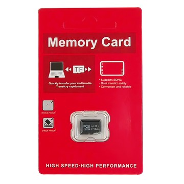 MicroSD記憶卡 高速高效能 防水防震 快速傳輸多媒體文件  16GB  1個