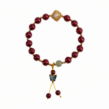 如意福疊紫金硃砂手鍊 (保平安/辟邪擋煞/淨化磁場/防小人)