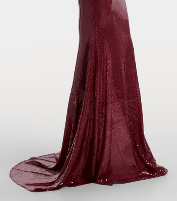 Alex Perry Sequined corset gown