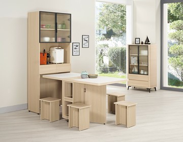 【歐風別館】艾維斯餐桌櫃【基隆至台中免運費】