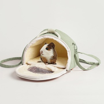 DING DONG PET 小型動物可愛蝴蝶結外出包  1個  綠色