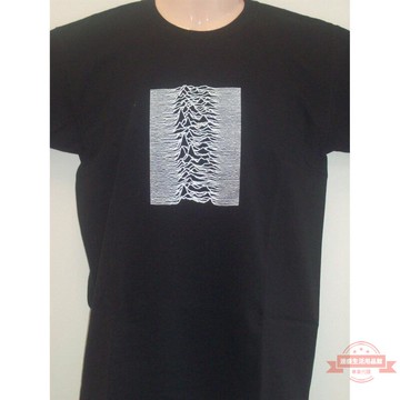 男生衣著 圓領T恤男 男裝Joy Division未知樂趣T卹黑色 純棉T恤 大尺碼T恤男