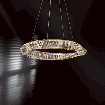 LED 水晶造型吊燈(三色變光) F87-22-8040-1