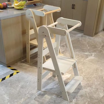 免運   寶寶蒙氏學習塔洗漱臺腳踩凳兒童洗漱凳子扶手凳洗手階梯凳可折疊