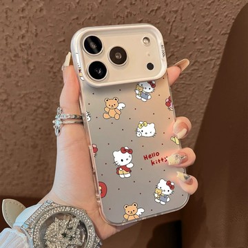 小熊凱蒂貓適用蘋果17手機殼iPhone17Pro卡通可愛ins風防摔保護套