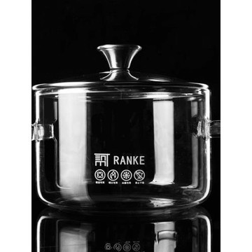 高硼硅玻璃3500養生鍋雙耳ML加熱明火大容量湯鍋可品質電陶爐包郵