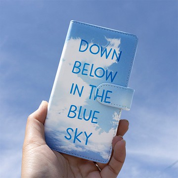 相容於所有型號智慧型手機保護殼筆記本[BLUE SKY]藍天初夏雲藍藍IE09U