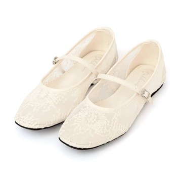 D+AF 仙女閃光蕾絲網紗平底瑪莉珍鞋