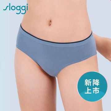 sloggi-GO SENSE 好感系列中腰小褲 灰藍｜76P1216 4S