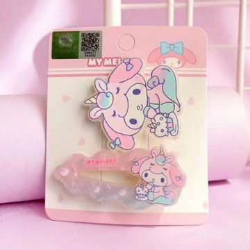 髮飾 正版三麗鷗系列 庫洛米 美樂蒂 KITTY 大耳狗 兒童髮夾瀏海夾套裝 00127/00128