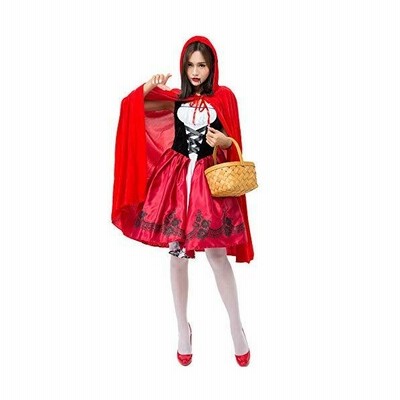 Yueei 赤ずきん コスプレ ハロウィン 仮装 レディース ワンピース マント 衣装 イベント パーティー ニーハイソックス付き 3点セッ 通販 Lineポイント最大get Lineショッピング