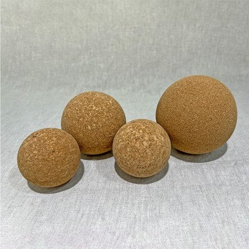 【NicoFun 愛定做】12cm 瑜珈球 天然軟木 按摩球 筋膜球 口袋筋膜球 軟球 遊戲球 握力球 穴位點按壓