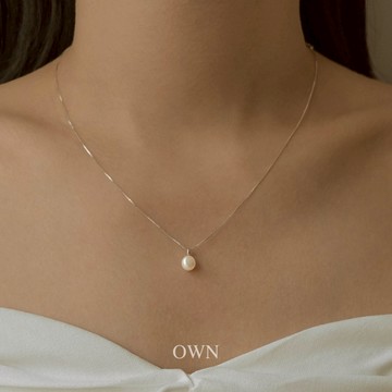 限量高質感 💌 S925純銀✧˚淡水珍珠鎖骨鍊｜OWN｜珍珠項鍊 女生項鍊 淡水珍珠 鎖骨鏈 純銀項鍊 短項鍊