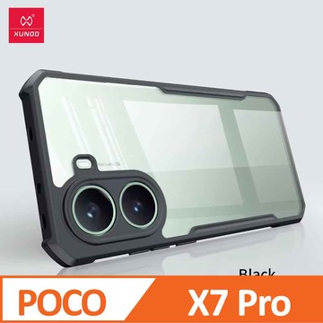XUNDD POCO X7 Pro 防摔保護軟殼 炫酷黑