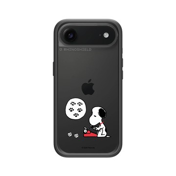 iPhone Air Mod NX -邊框背蓋組合 (相機按鈕) 黑 - 史努比 Snoopy - Work from home