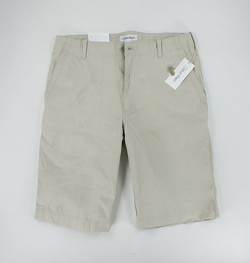 美國百分百【全新真品】Calvin Klein CK 男褲 短褲 素面 淡卡其褲 工作褲 休閒褲 32腰 免運
