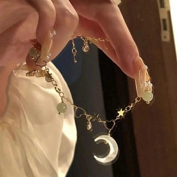 手練 抖音同款山茶花手鏈女輕奢小眾復古設計鈴蘭花閨蜜手鏈禮物